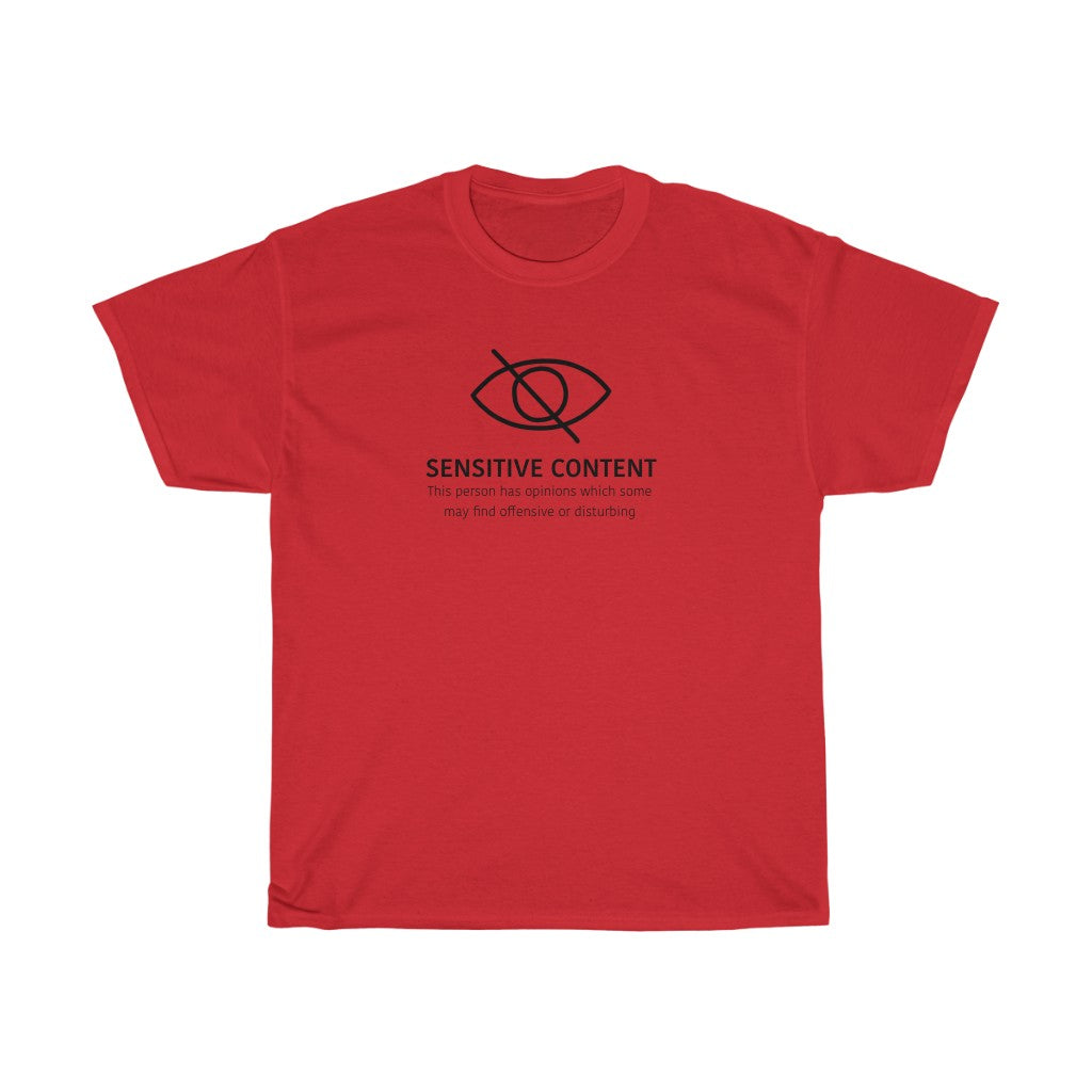 Sensitive Content! This cotton t-shirt is perfect for those people with unpopular opinions! Let people know what they are getting into! Makes a great gift for that outspoken uncle at the holidays!