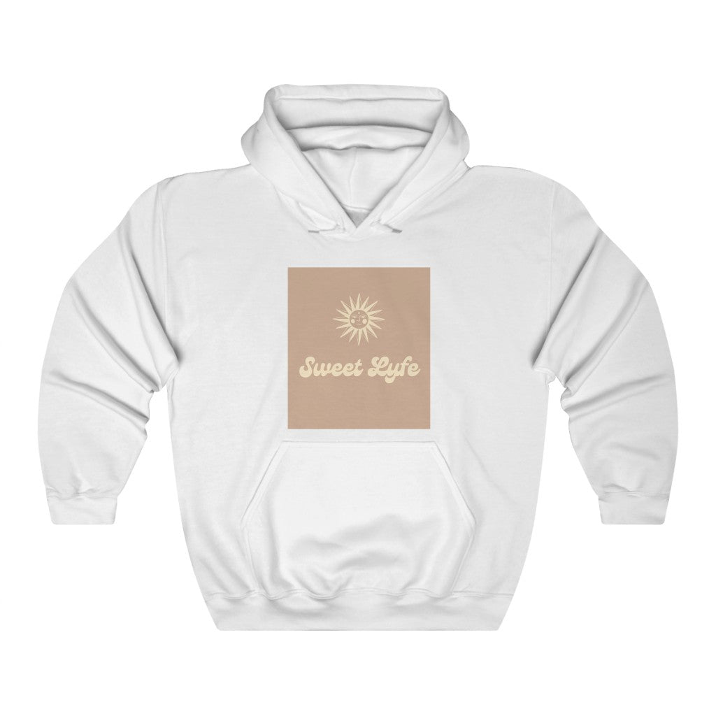 Wherever you go, always bring your own sunshine. This neutral hoodie features a sunny design that includes our brand Sweet Lyfe. Made with a soft high quality cotton for next level comfort. Upgrade your style and add this sweatshirt to your wardrobe today.