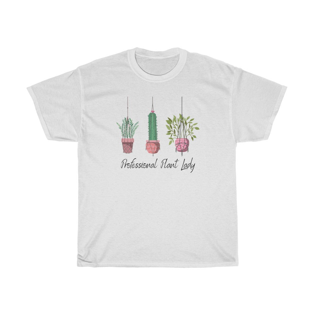 If you have kept your plants alive for more than a week, you are basically a professional. This "Professional Plant Lady" cotton t-shirt is both stylish and funny. Made with super soft cotton and is perfect for all day wear. Upgrade your style today with this cute plant lover t-shirt.
