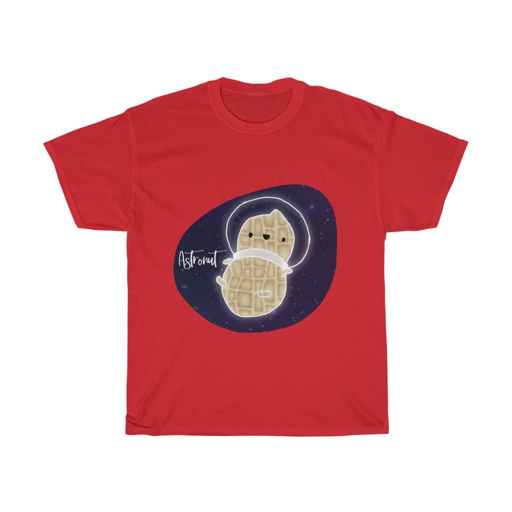What do you get when you cross an astronaut and a peanut?... an Astronut! Show off your sense of humor in this funny, galactic, out of this world cotton t-shirt. Makes the perfect gift for your punny uncle or for your friend who can't stop making dad jokes!