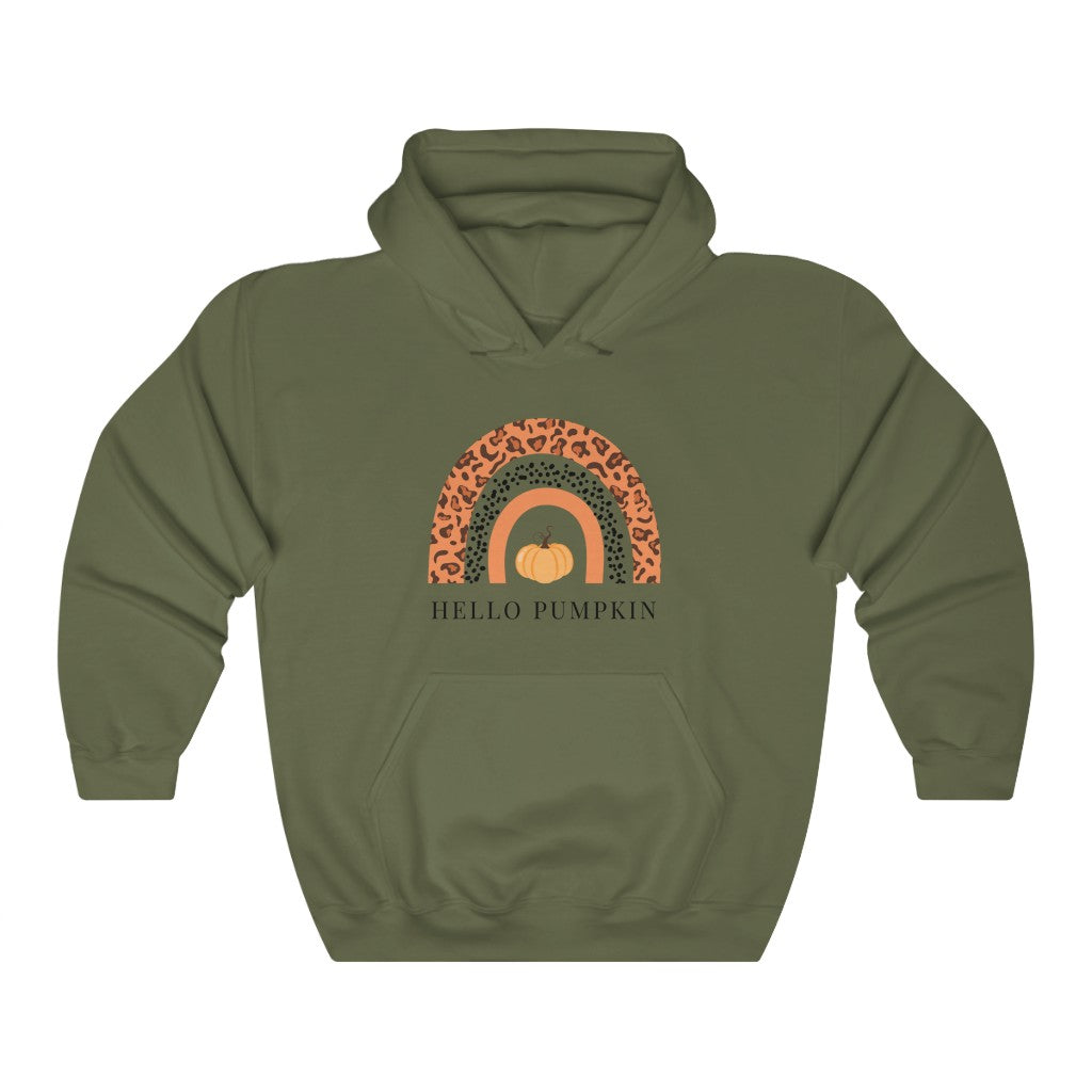 Hello Pumpkin Rainbow Hoodie Sweatshirt