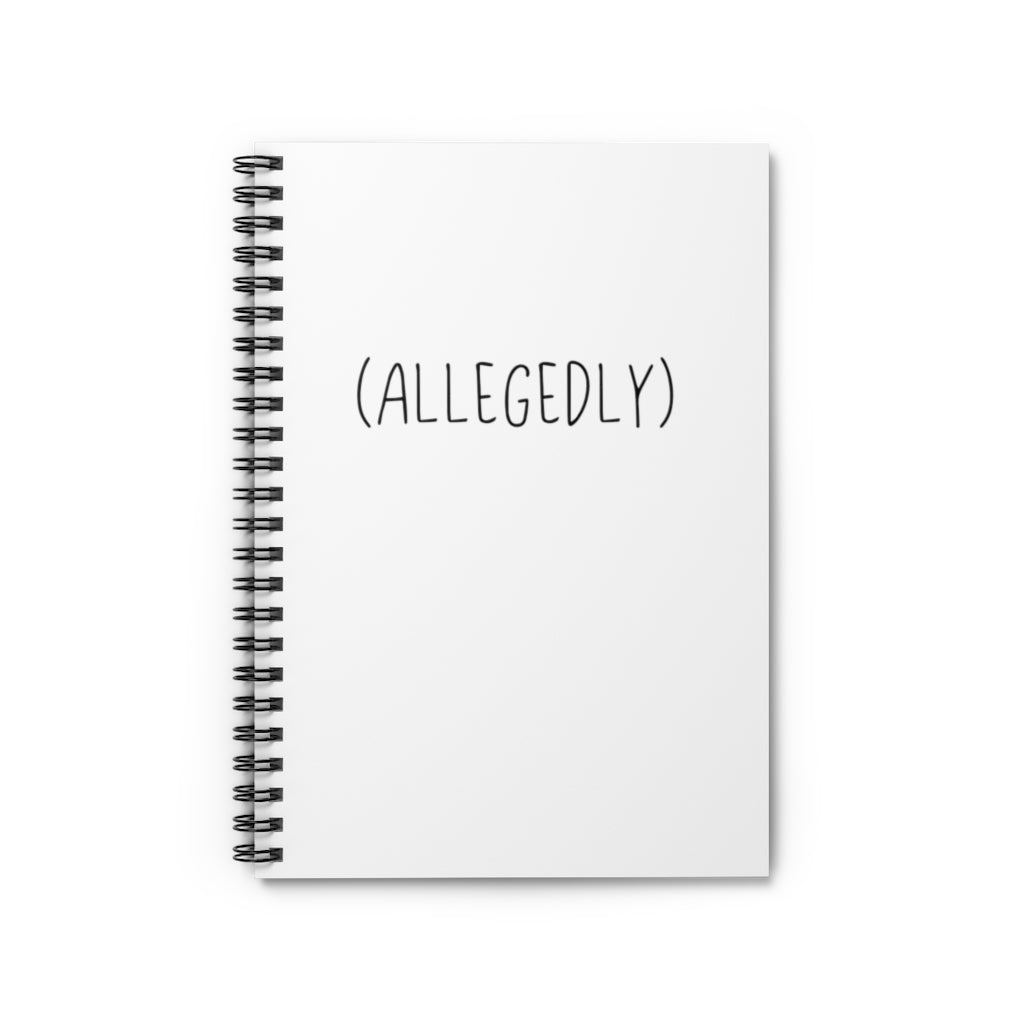 This notebook is amazing... allegedly. This funny journal will show off your sense of humor or make a great gift for the jokester in your life. This journal has 118 ruled line single pages for you to fill up!