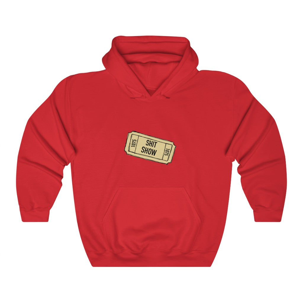 Shit Show...One ticket please! This funny hoodie sweatshirt is perfect for cozying up on those days when you feel like everything is falling apart and life is just a shit show. Cozy up in this hoodie and handle the day! Perfect for "those" people in your life ;)