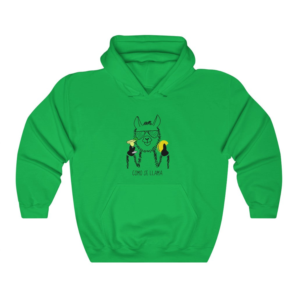 Coming Se Llama?! This funny hoodie sweatshirt put a fun and festive twist on the original Spanish saying. Show off your sense of humor and love for llamas with this funny hoodie. This llama rocking his taco, margarita, and cool sunglasses are the perfect gift for your Cinco de Mayo holiday, or just to wear around town!