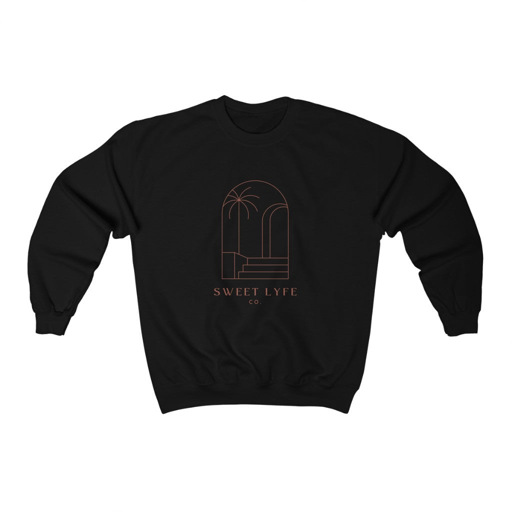 Wishing you were on a beach somewhere? Us too! This tropical crewneck sweatshirt has a minimalist design that inspires all things beachy. Made with a breathable cotton, you can rock this sweatshirt in comfort and style.