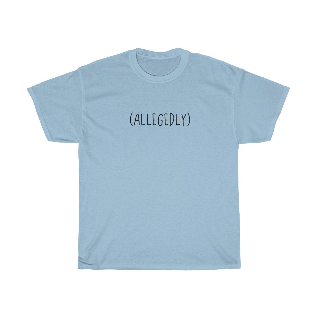 This cotton t-shirt is amazing... allegedly. This funny t-shirt will show off your sense of humor or make a great gift for the jokester in your life.
