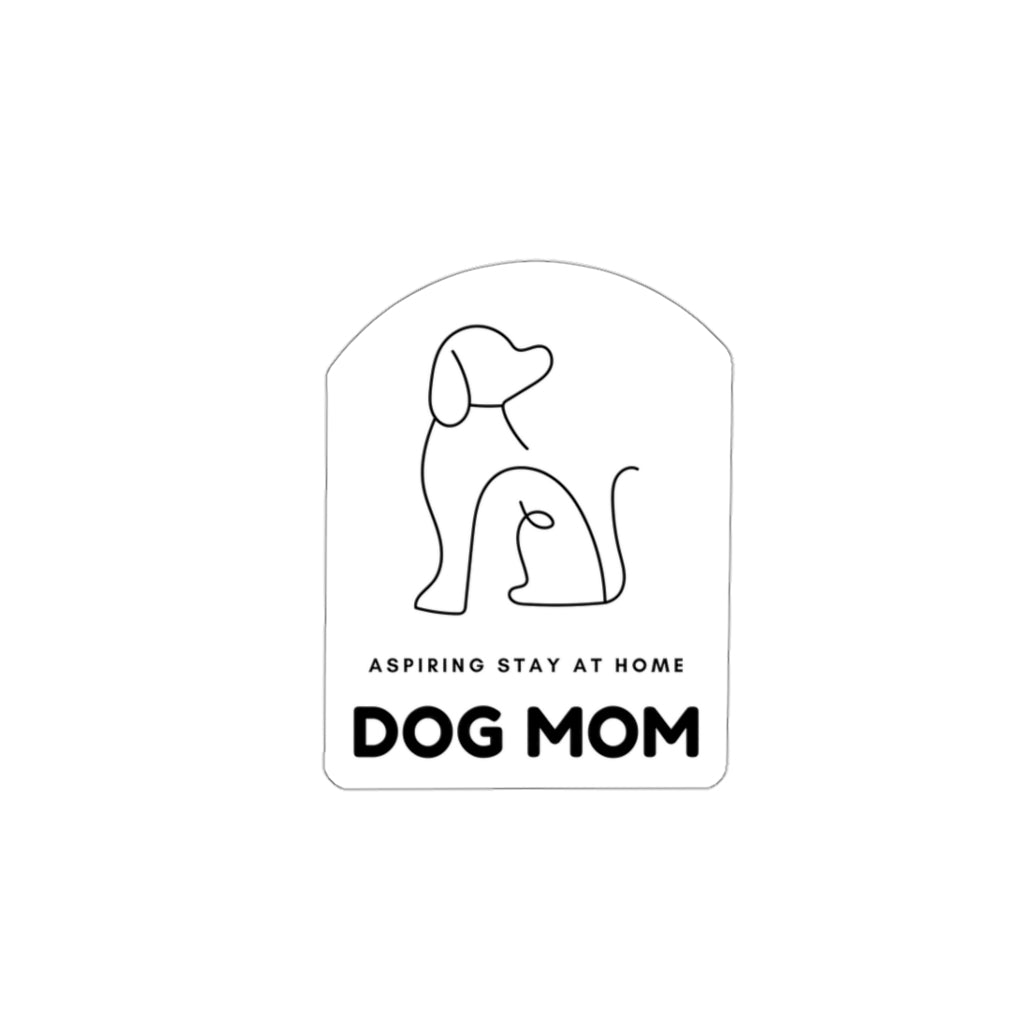 When your only aspiration in life is to make sure your dog has the best life possible. This funny Aspiring Stay at Home Dog Mom sticker is goals. Perfect for your working on your laptop and cuddling on the couch with your furry friend, this will be your new favorite sticker guaranteed.