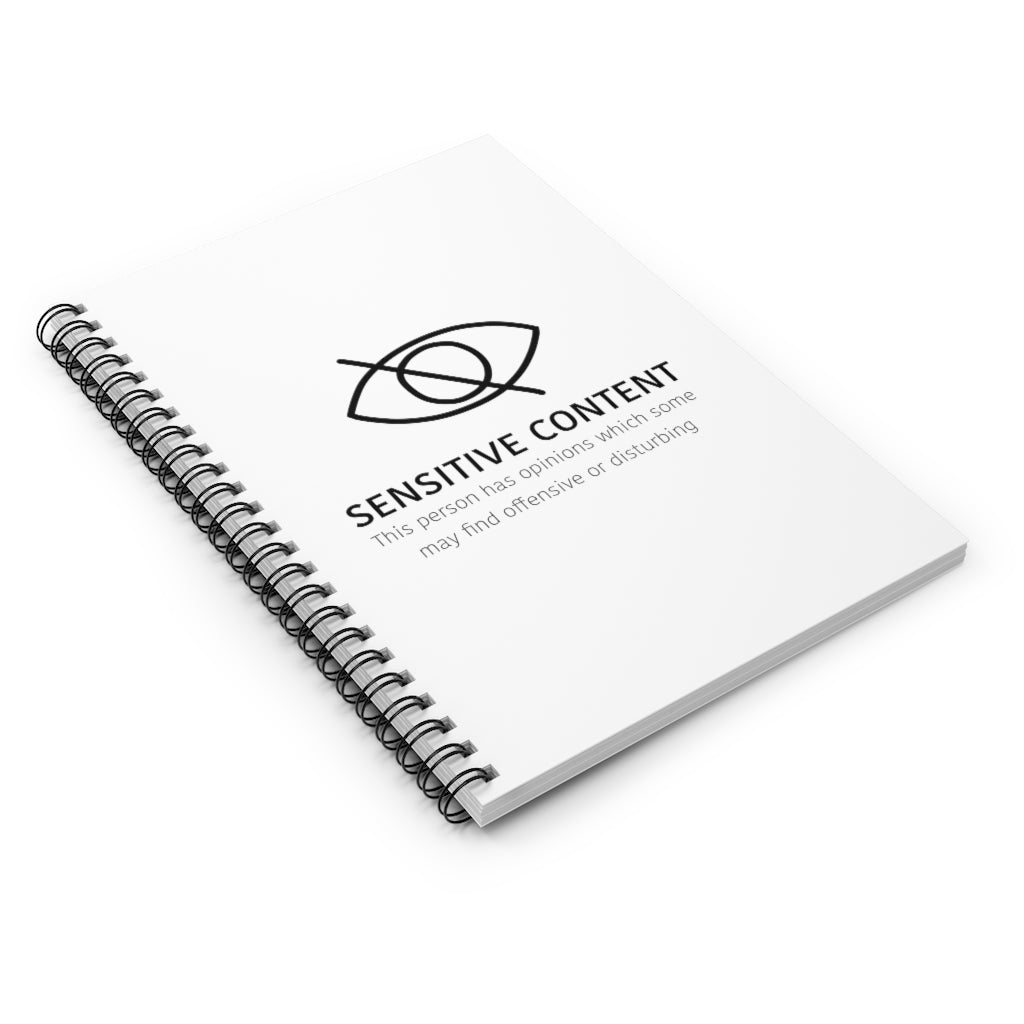 Sensitive Content! This notebook is perfect for those people with unpopular opinions! Let people know what they are getting into! Makes a great gift for that outspoken uncle at the holidays! This journal has 118 ruled line single pages for you to fill up!