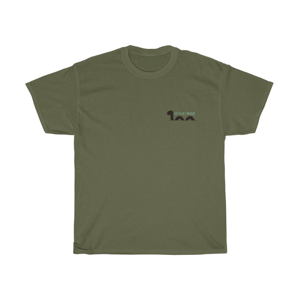 Let’s Get Nessie! This Loch Ness Monster inspired cotton t-shirt is perfect for those nights getting messy searching for the mysterious Nessie.