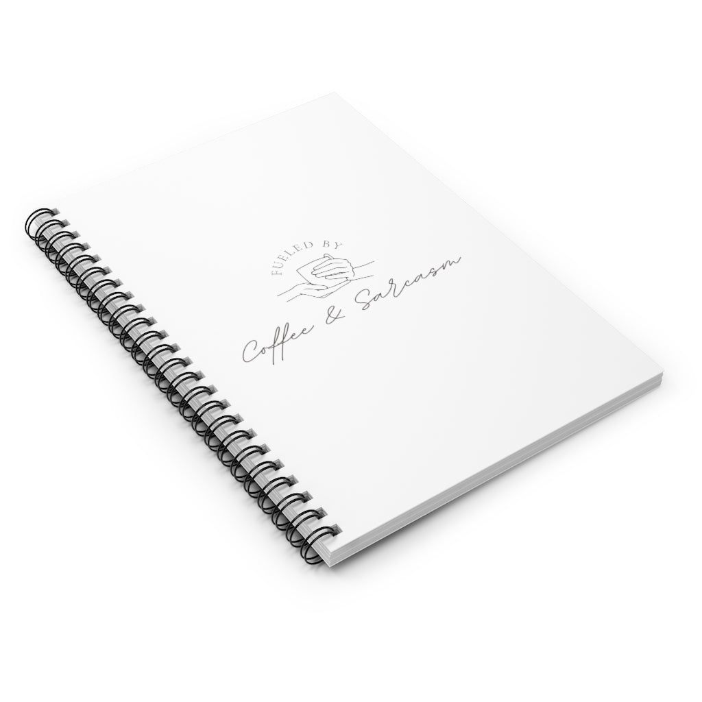 Fueled by coffee and sarcasm, that's all there is to it. Show off your love for coffee and sass with this graphic notebook. Perfect for jotting down taht to do list while grabbing coffee nearby. This journal has 118 ruled line single pages for you to fill up!