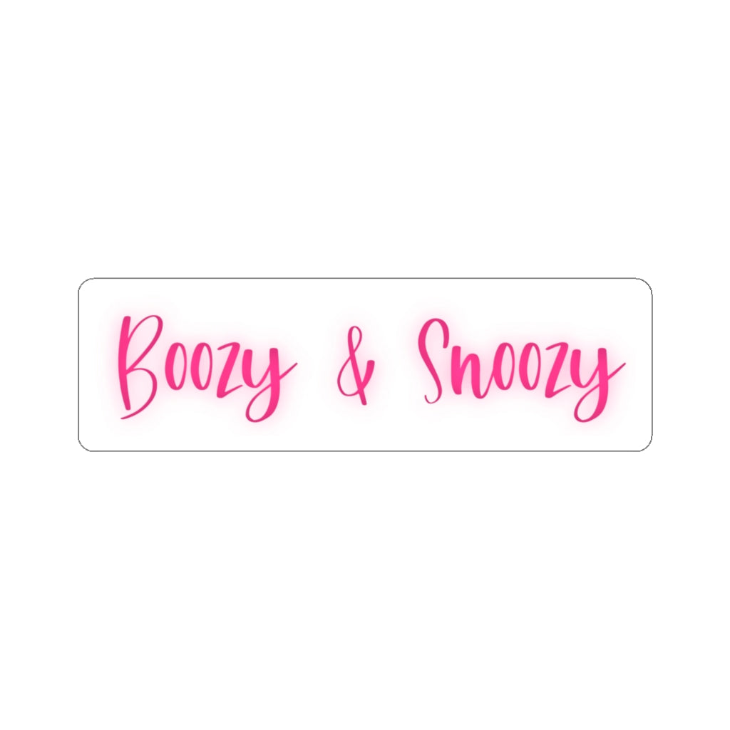 Boozy and Snoozy! Sleepy but still need a drink? This sticker is perfect for a girl who loves brunch with the girls or a great gift for your boozy friends. After a long night out partying you can throw this sticker on your favorite travel mug and make your way through the day.