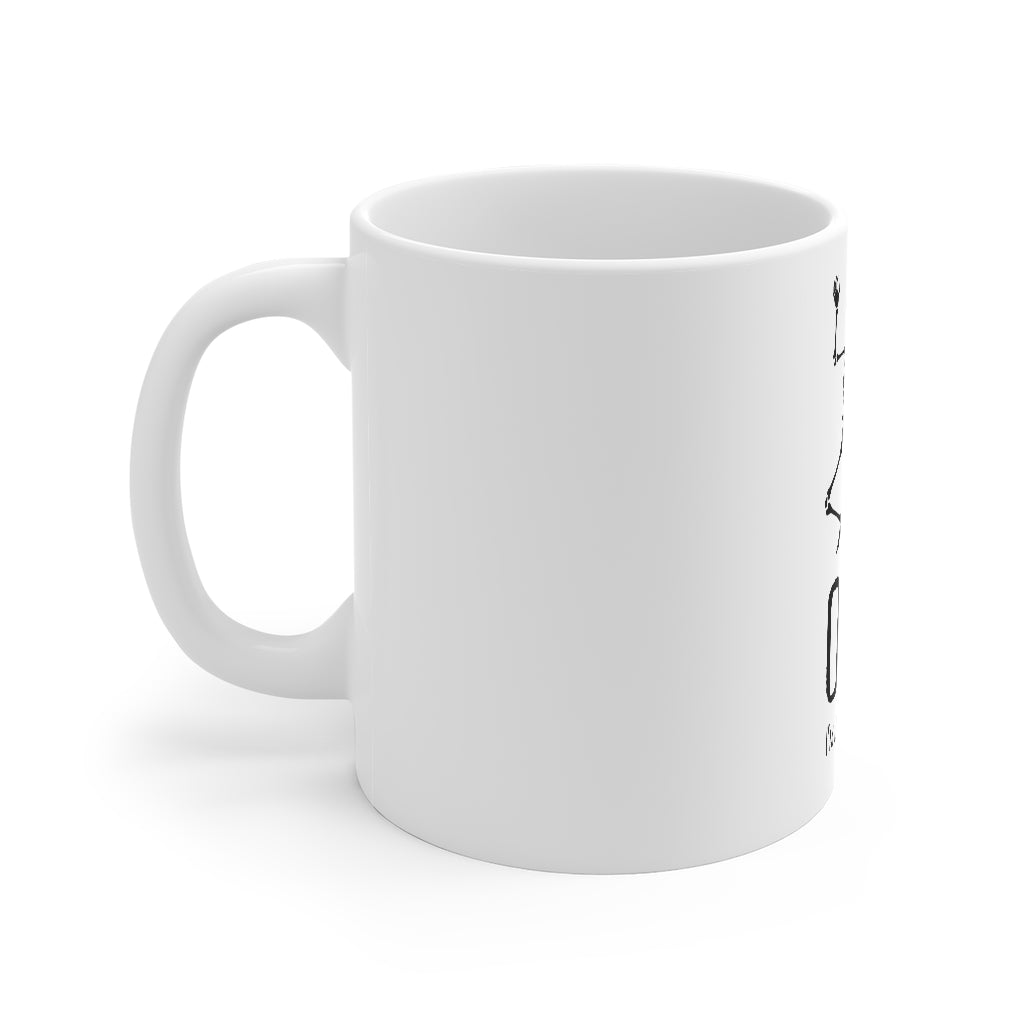OMG I'm Literally Dead Funny Skeleton Mug 11oz