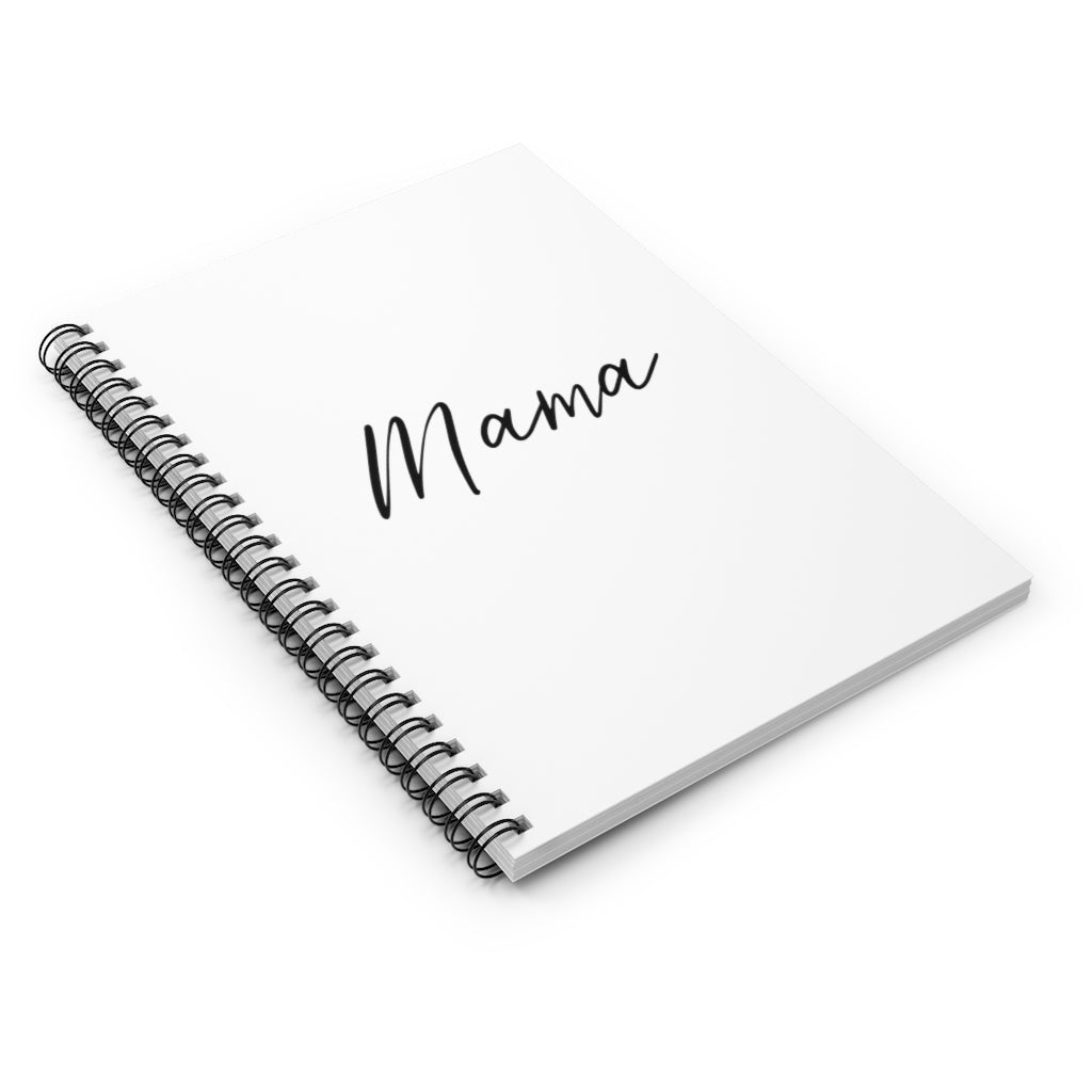 Mama Script Spiral Notebook - Ruled Line