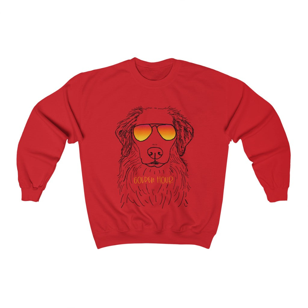Happy Golden Hour! This cozy crewneck sweatshirt is perfect for staying warm while you are out trying to catch that golden lighting with your golden retriever! Perfect gift for that golden lover in your life.