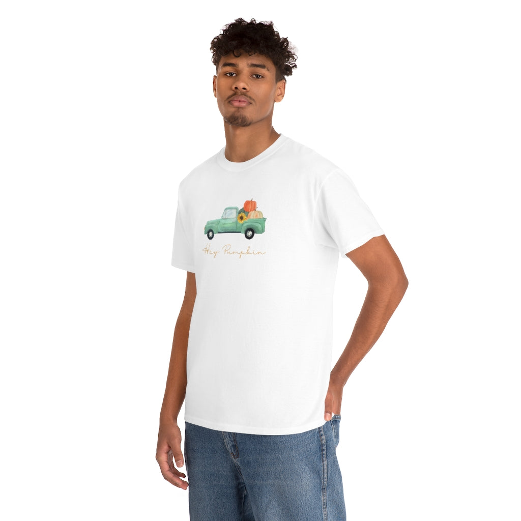 Hey Pumpkin Rainbow Cotton T-shirt
