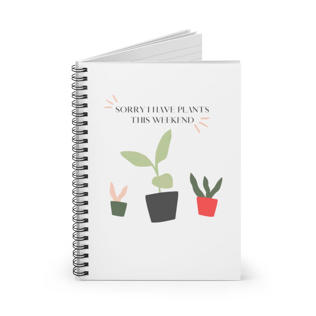 When all you want is a night in with your plants. This punny notebook is bright and fun and says, “Sorry I Have Plants This Weekend”. Great for introverts and all who just like alone time and self care. Add this stylish funny journal to your collection today. This journal has 118 ruled line single pages for you to fill up!
