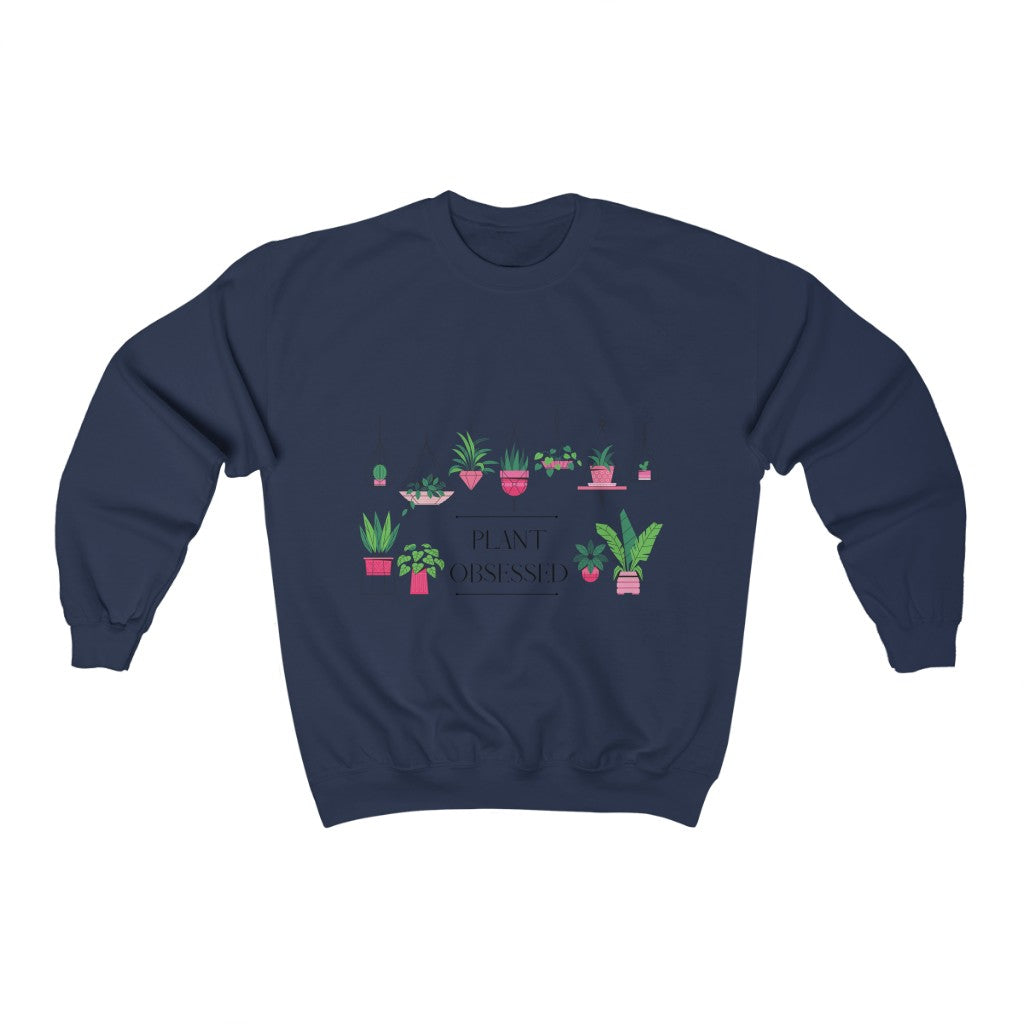 There is no such thing as too many plants. I mean, just one more right? This colorful crewneck sweatshirt has beautiful hanging plants and the phrase “Plant Obsessed”. Made with 100% cotton, this sweatshirt is both stylish and cozy. Treat yourself and show off your passion for plants with this piece.