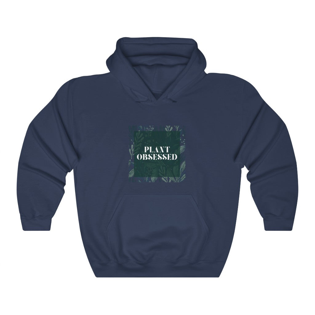 Calling all plant lovers. This plant obsessed hoodie sweatshirt has a gorgeous plant leaf design with the phrase Plant Obsessed. Whether you are just starting out your plant journey or your living space has become a jungle, this sweatshirt is for you.