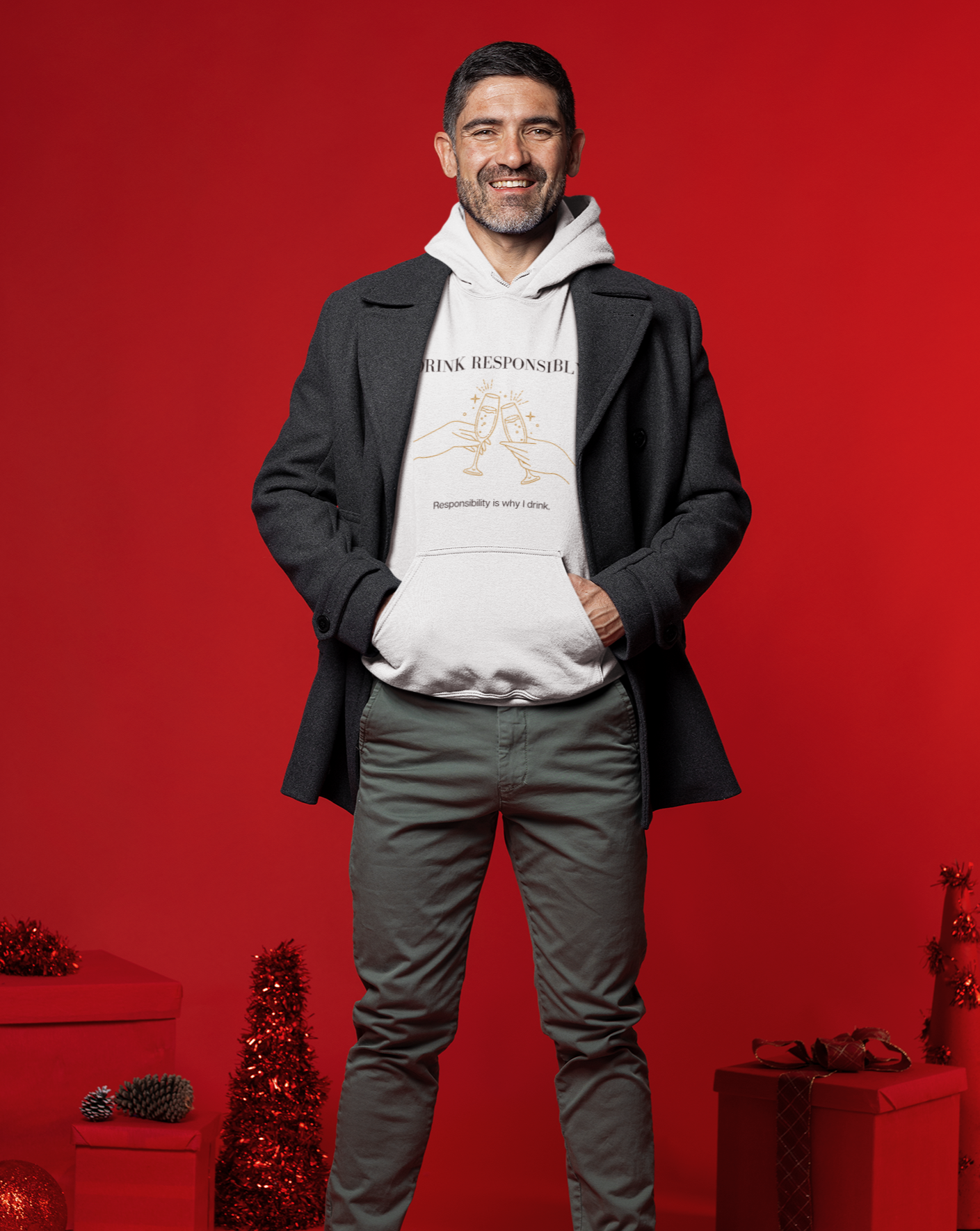 This is the ultimate adulting hoodie sweatshirt. With a champagne glass cheers design, this is not only stylish but hilarious. The more responsibility you have, the more you drink. That’s how it works right? Made with high quality cotton, this sweatshirt is a must have for your collection.