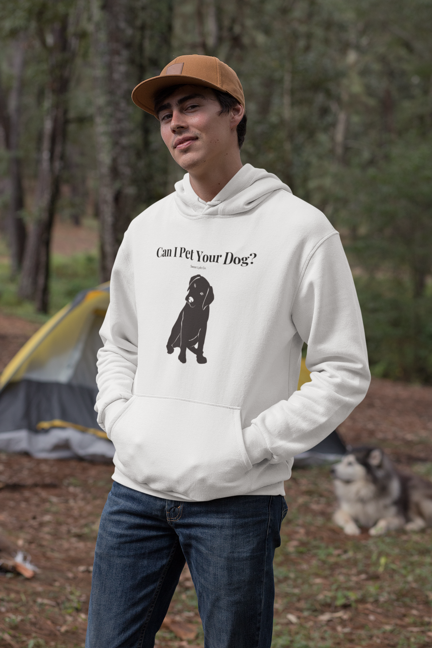 Every time you walk past a dog, your first thought is always “Can I Pet Your Dog?” This funny dog hoodie sweatshirt is perfect for all occasions and super cozy made with 100% cotton. So next time you walk past a cute pup, you won’t even have to say a word.