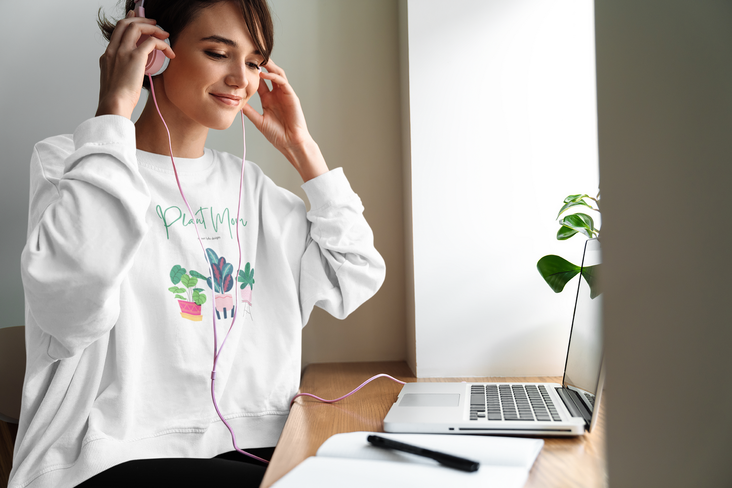 Plant Moms are the best moms. I mean, it is hard to keep plants alive so it must mean you just have the magic touch. This bright and fun crewneck sweatshirt includes potted plants with “Plant Mom” printed across the top. Designed with a super soft cotton, this is the ultimate upgrade to your wardrobe.