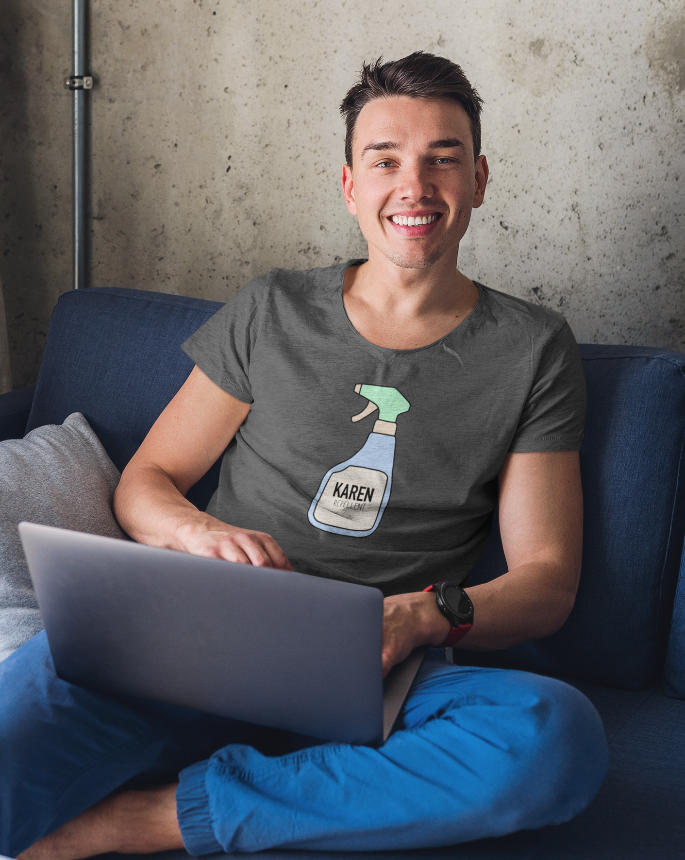 Keep those Karen's away with this funny Karen repellent cotton t-shirt. Avoid being cancelled while staying cool in this tee.