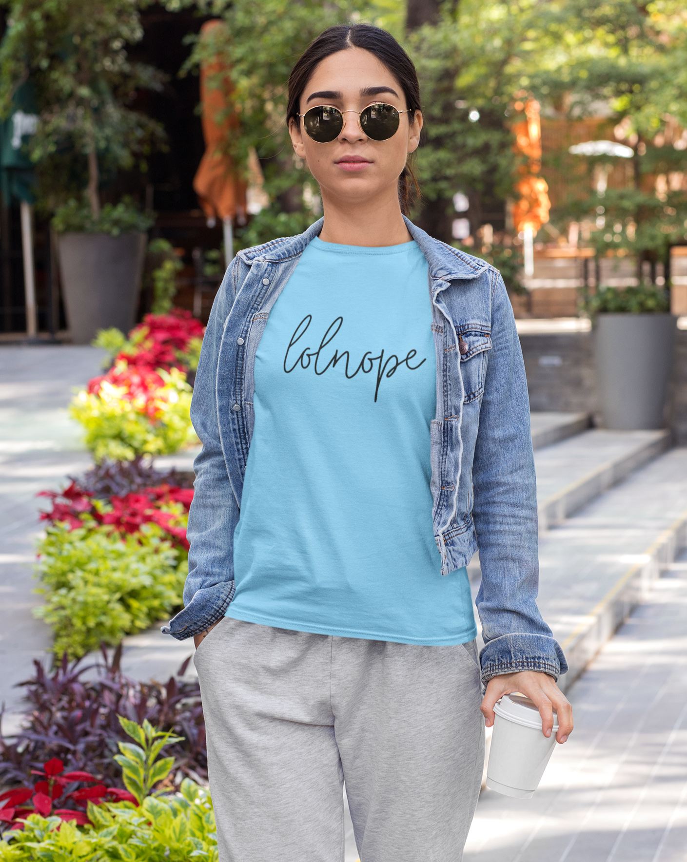 Ever have those days where you just say lolnope? This funny cotton t-shirt can say it so you don't have to! This t-shirt makes a great gift for those who just can't in your life!