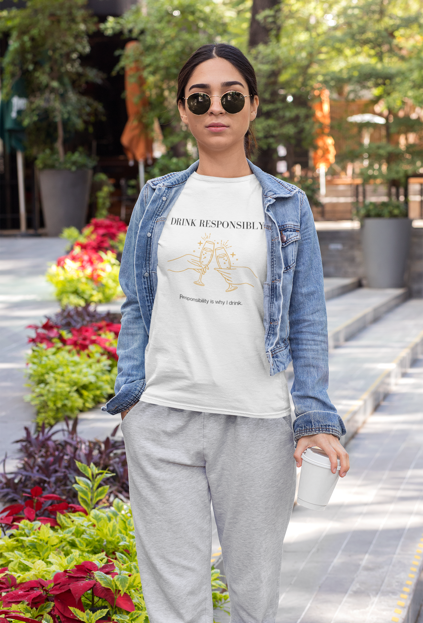 This is the ultimate adulting cotton t-shirt. With a champagne glass cheers design, this is not only stylish but hilarious. The more responsibility you have, the more you drink. That’s how it works right? Made with high quality cotton, this t-shirt is a must have for your collection.
