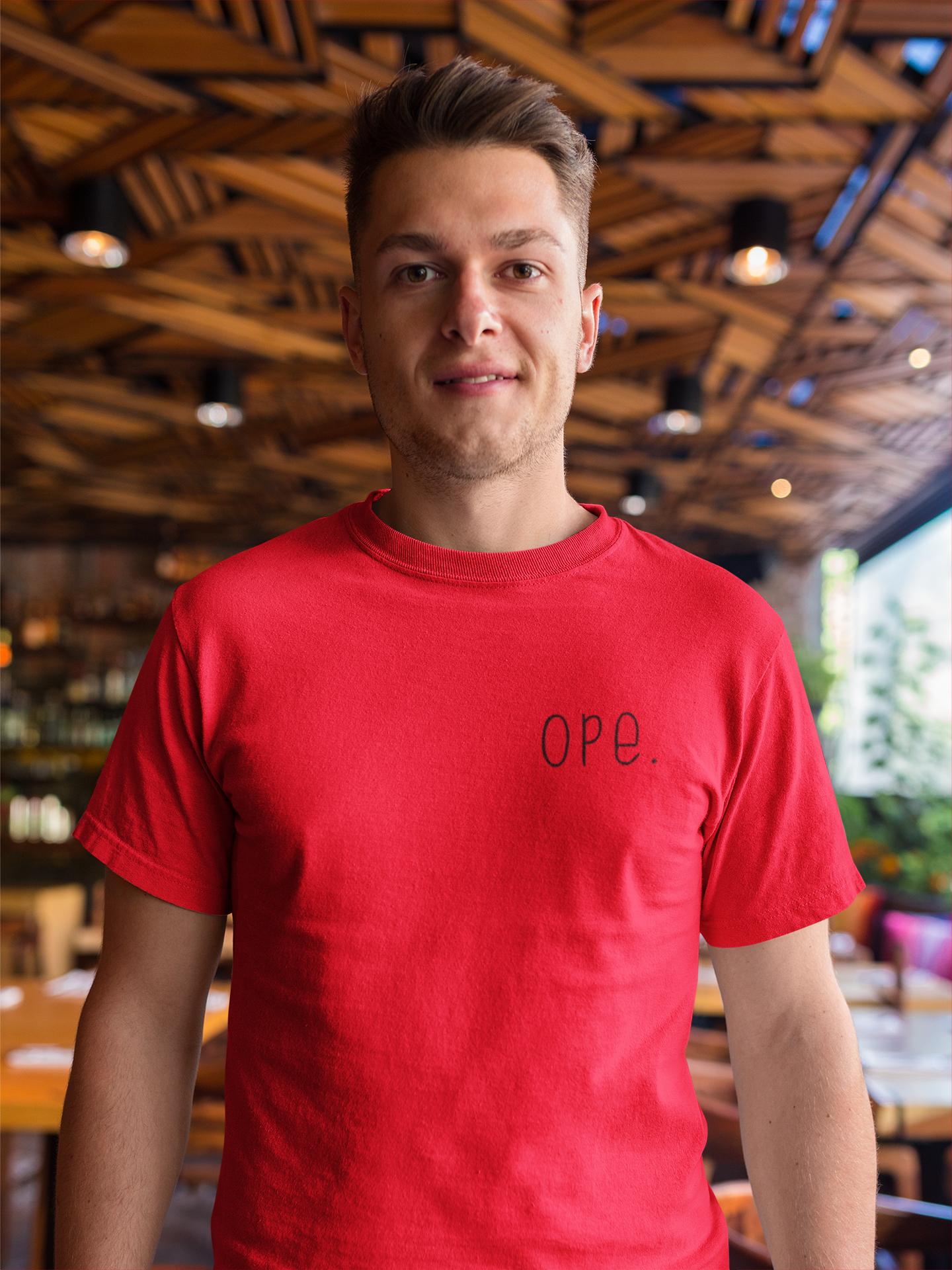 Ope. Ope is a tiny exclamation of surprise, a word you would use if you, say, accidentally bumped into somebody. As in: "Ope, sorry!" This crewneck sweatshirt can do the polite apologies so you don't have to! Perfect gift for that midwestern soul in your life!