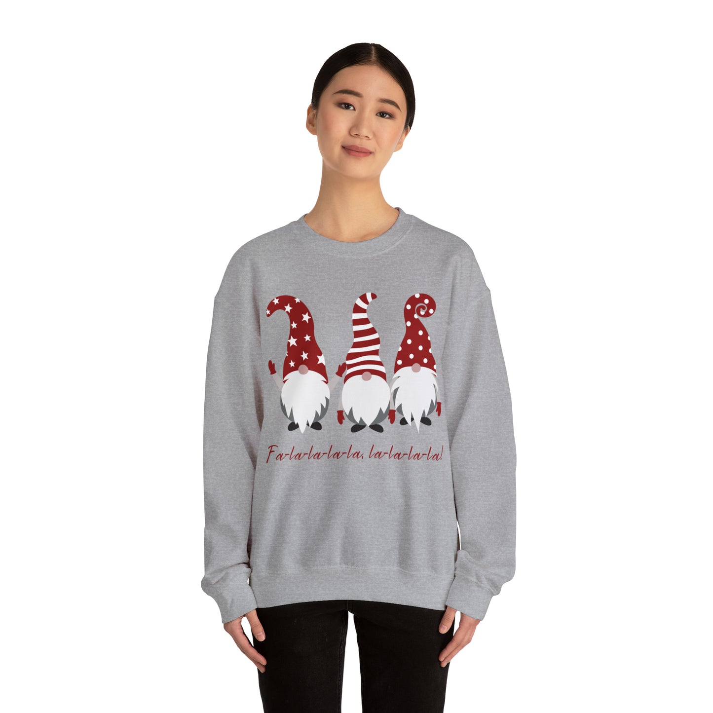 Falala Christmas Gnome Crewneck Sweatshirt