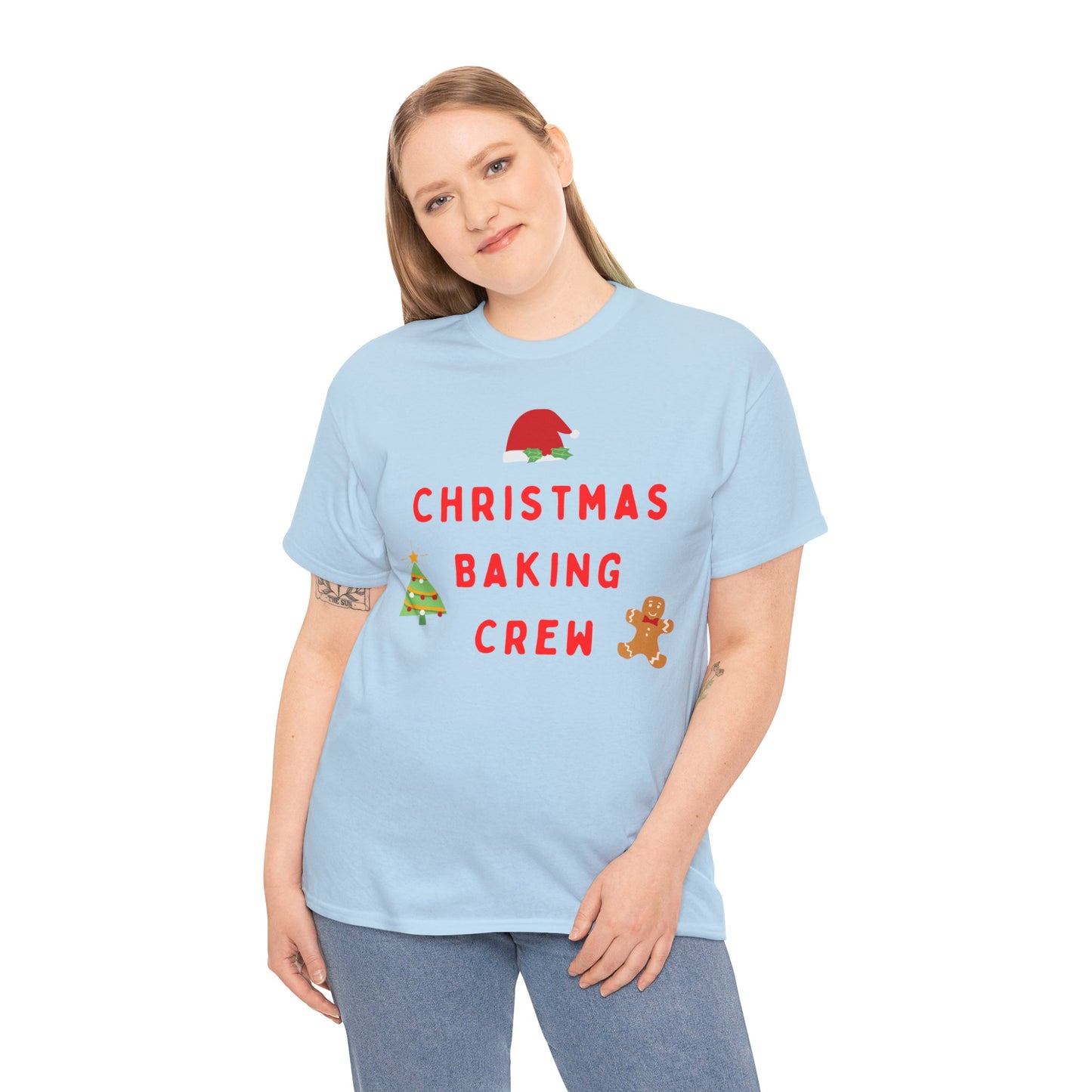 Christmas Baking Crew Cotton T-shirt