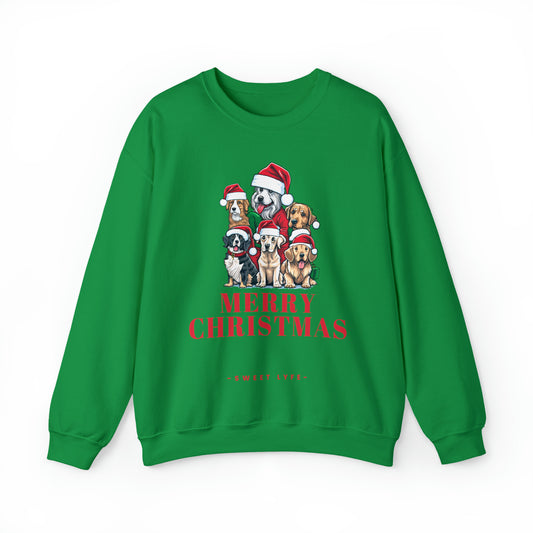 Christmas Tree Of Dogs Crewneck Sweatshirt
