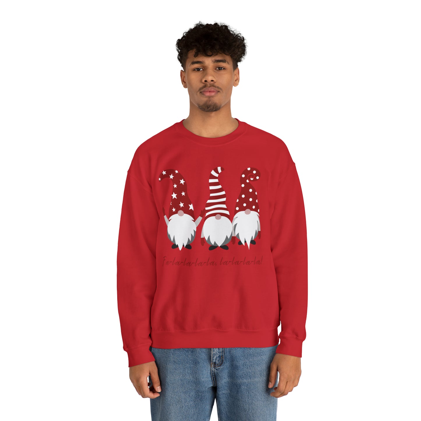 Falala Christmas Gnome Crewneck Sweatshirt