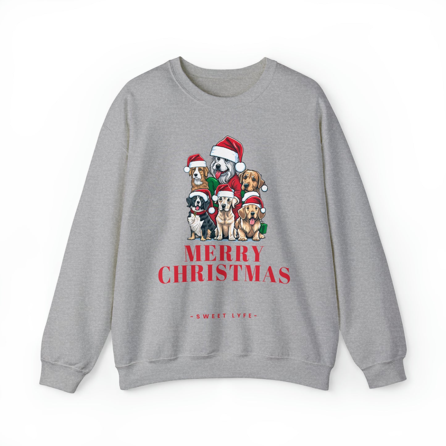 Christmas Tree Of Dogs Crewneck Sweatshirt