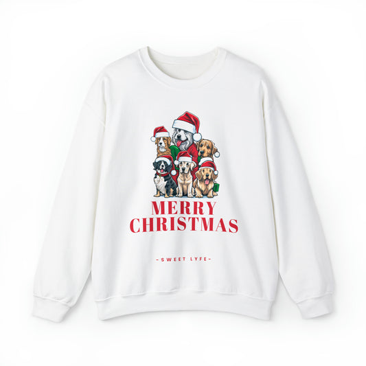 Christmas Tree Of Dogs Crewneck Sweatshirt