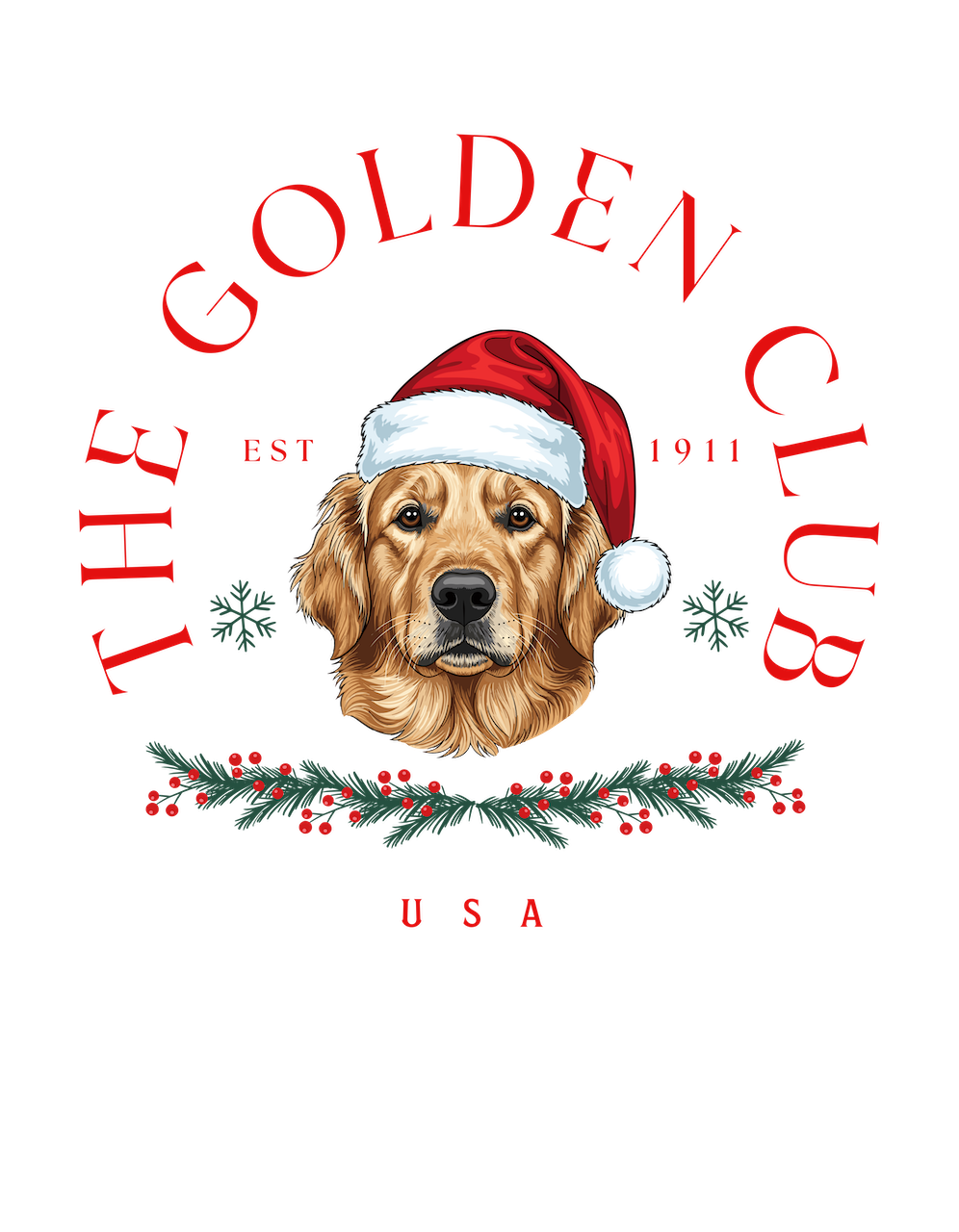 Golden Retriever Club Christmas Sweatshirt