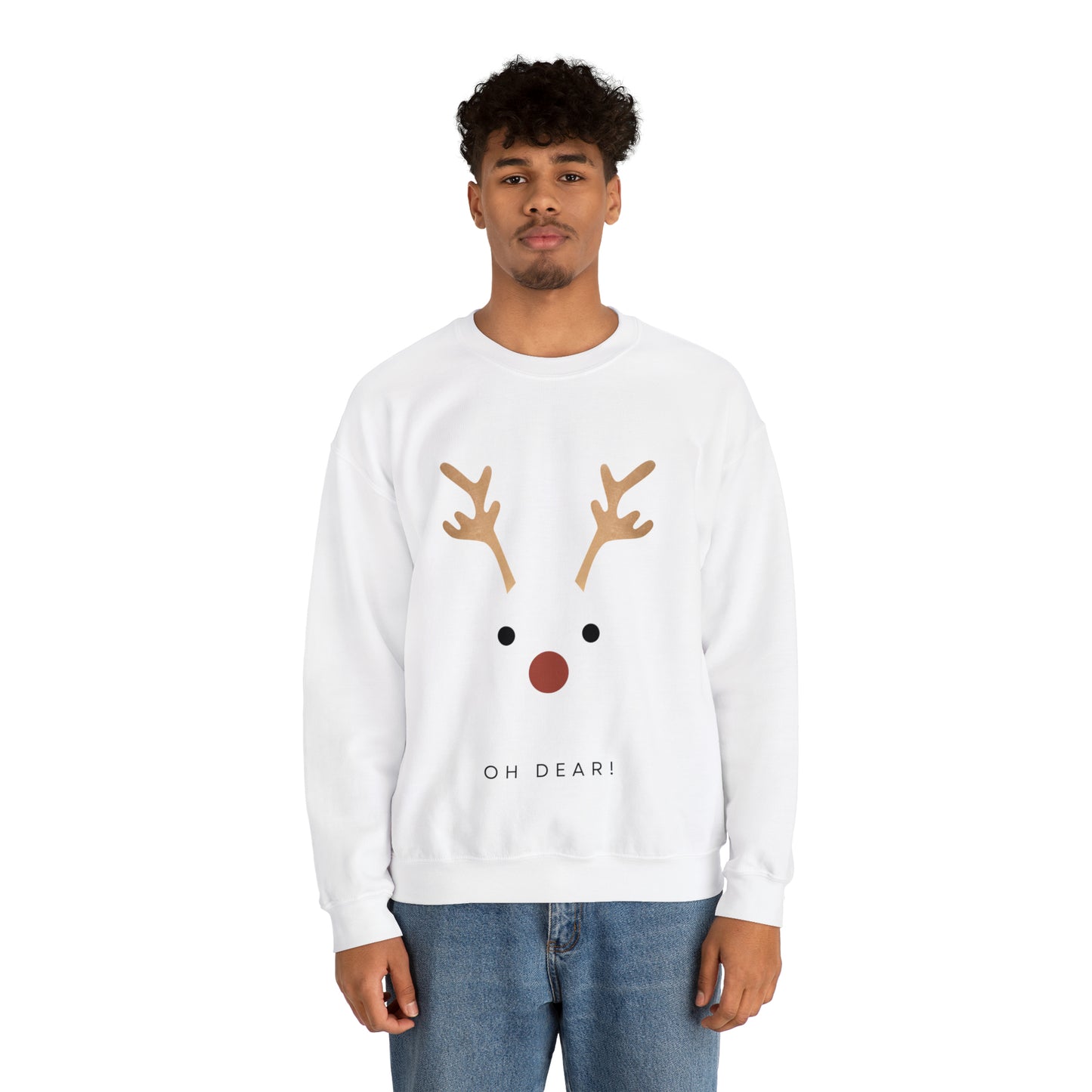 Oh Dear Reindeer Crewneck Sweatshirt