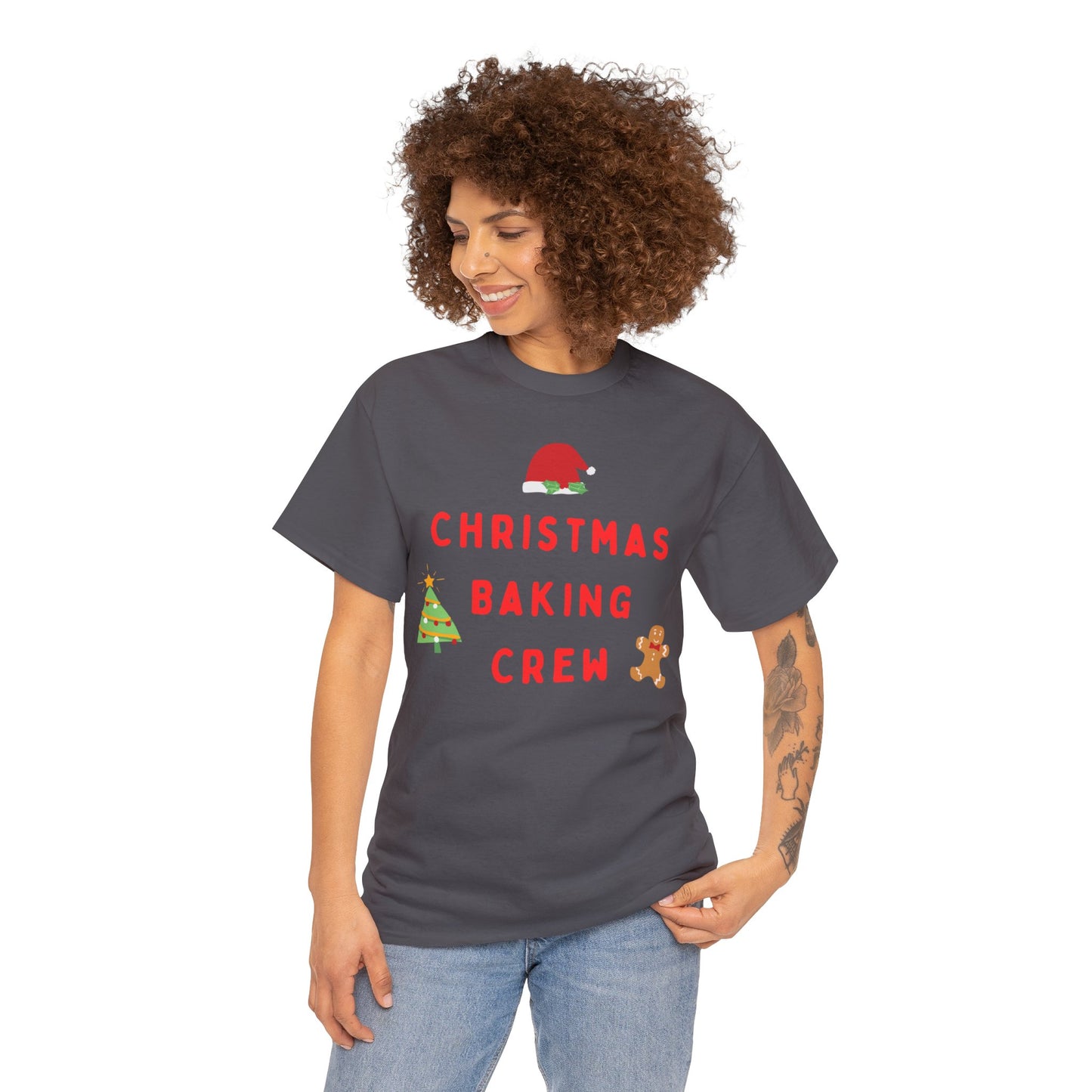 Christmas Baking Crew Cotton T-shirt