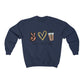 Peace, Love, and Iced Coffee... the only things that matter! This crewneck sweatshirt is perfect for those brisk morning walks to get coffee, or just for cozying up at home with your favorite iced coffee in hand.  This sweatshirt makes the perfect gift for that iced coffee drinker in your life!