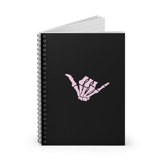 Hang Loose Skeleton Spiral Notebook - Ruled Line