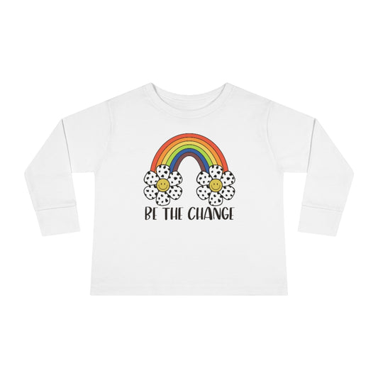 Be the Change Toddler Long Sleeve Tee - @thatmamateacherlife Exclusive!