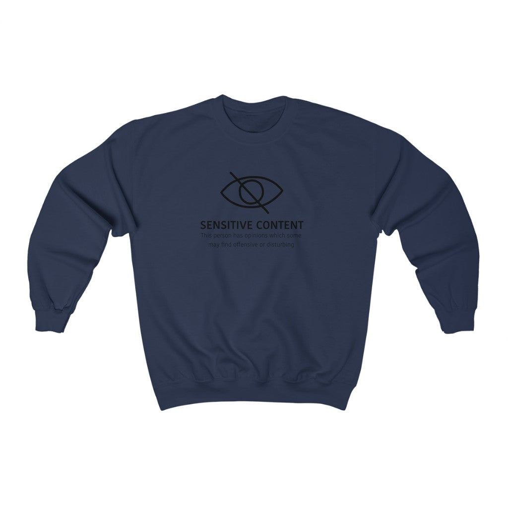 Sensitive Content! This crewneck sweatshirt is perfect for those people with unpopular opinions! Let people know what they are getting into! Makes a great gift for that outspoken uncle at the holidays! 