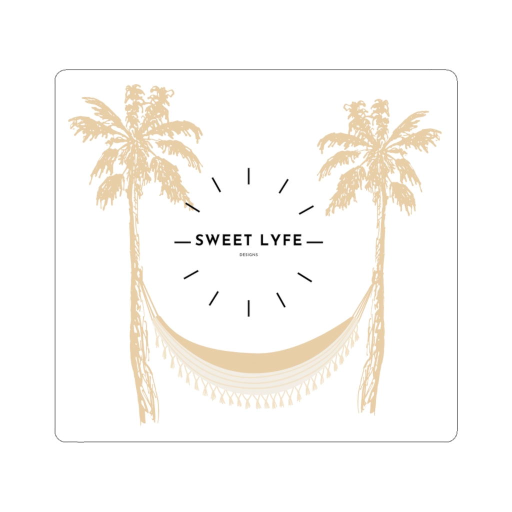 Feel all the happy vibes with this Tropical Sweet Lyfe sticker. Inspired by seeing the good in life and knowing great things are coming, this uplifting sticker is the perfect addition to your collection. Witht his sticker on your laptop or waterbottle you can radiate positivity. Shop our unique and exclusive designs at Sweet Lyfe today.