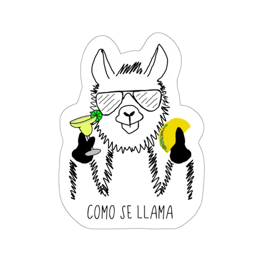 Coming Se Llama?! This funny sticker puts a fun and festive twist on the original Spanish saying. Show off your sense of humor and love for llamas with this funny sticker. This llama rocking his taco, margarita, and cool sunglasses are the perfect gift for your Cinco de Mayo holiday! 
