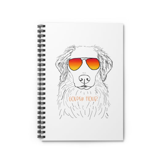 Happy Golden Hour! This notebook is perfect for planning trips to catch that golden lighting with your golden retriever! Perfect gift for that golden lover in your life. This journal has 118 ruled line single pages for you to fill up!