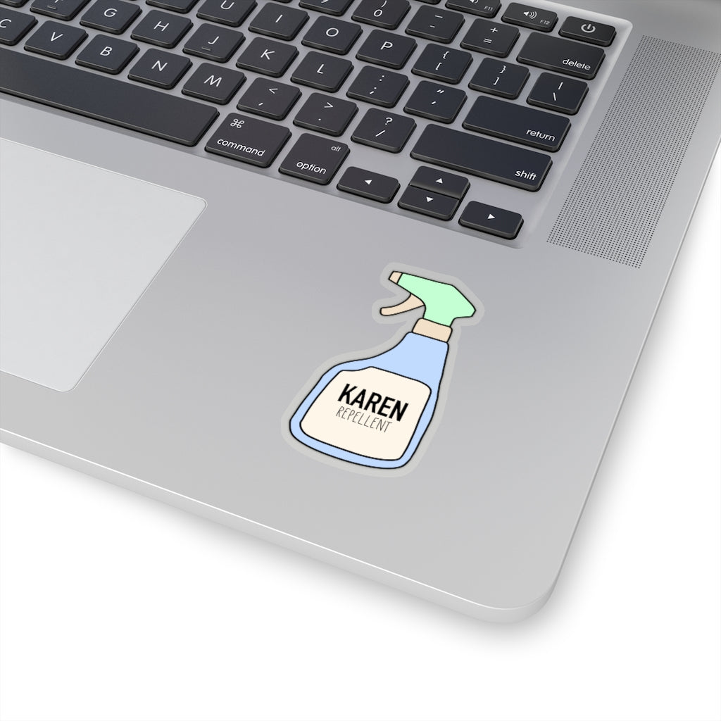 Keep those Karen's away with this funny Karen repellent sticker.  Avoid being cancelled with this funny karen repellent spray bottle sticker. 