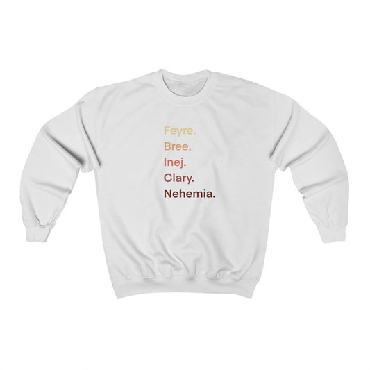 Female Book Characters Crewneck Sweatshirt - @agalsgottaread Exclusive!