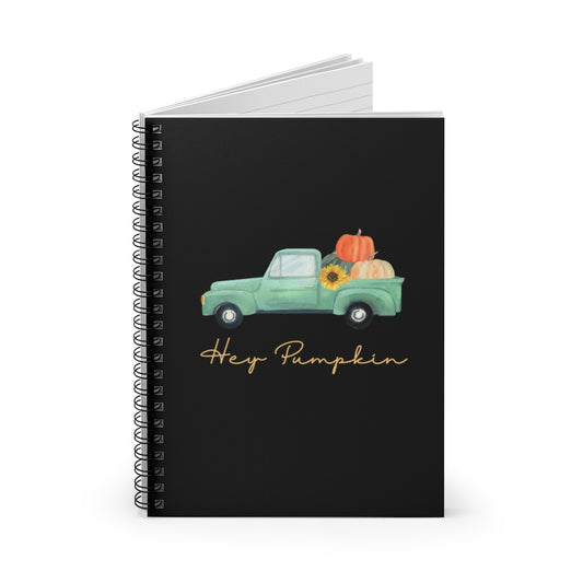 Hey Pumpkin Rainbow Spiral Notebook - Ruled Line