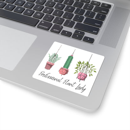 If you have kept your plants alive for more than a week, you are basically a professional.  This "Professional Plant Lady" sticker is both stylish and funny. Upgrade your style today with this cute plant lover sticker.
