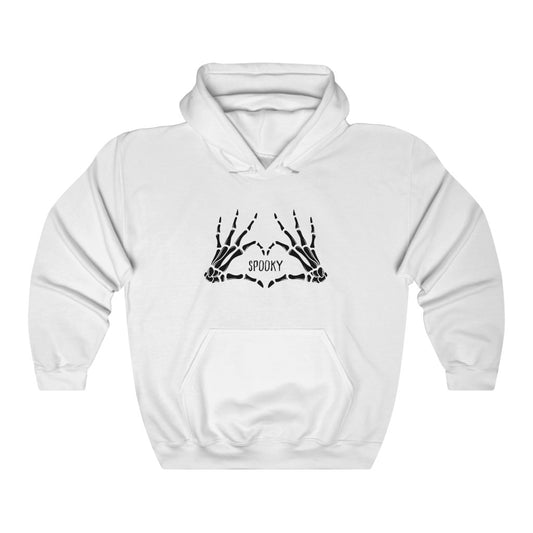 Spooky Skeleton Heart Hands Hoodie Sweatshirt
